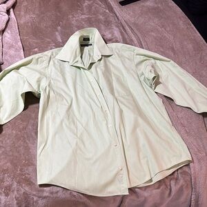 Men's Mint Green Casual Button Down Shirt